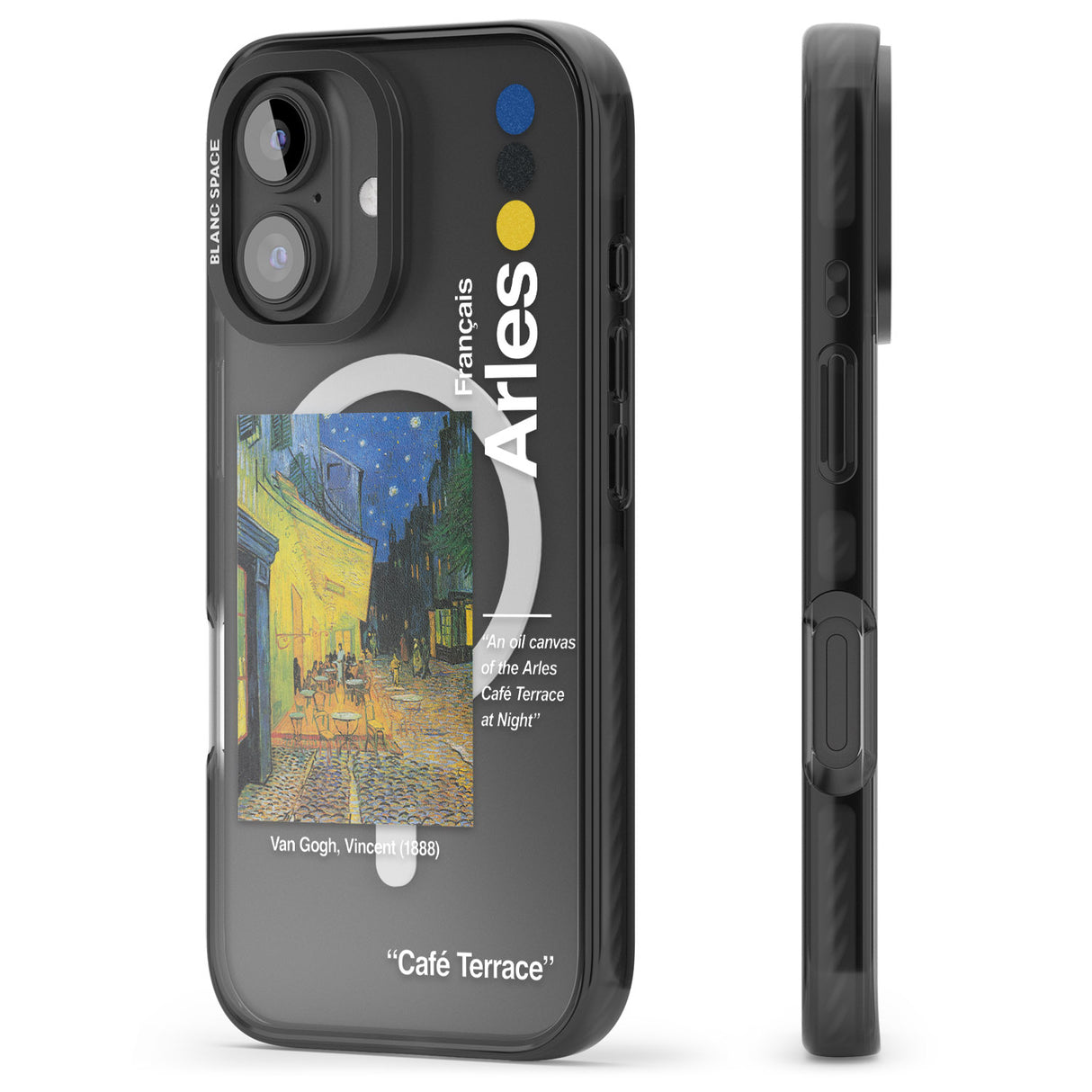 iPhone 16 Pro Max Cafe Terrace at Night Black Impact Phone Case