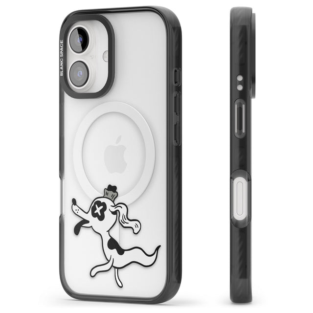 iPhone 16 Pro Max Dog Spirit Black Impact Phone Case