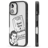 "Don't Give a F*ckio's" Cereal Black Impact Magsafe Phone Case for iPhone 16, iPhone 16 Plus