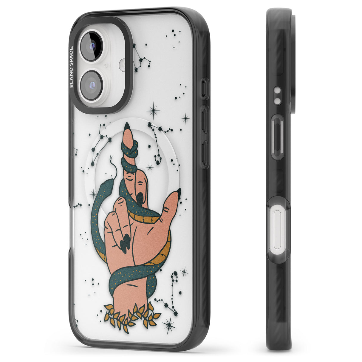 iPhone 16 Pro Max Snakes, Stars and Cynicism Black Impact Phone Case