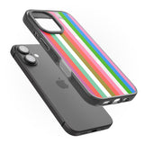 iPhone 16 Pro Max Vibrant Stripes Black Impact Phone Case