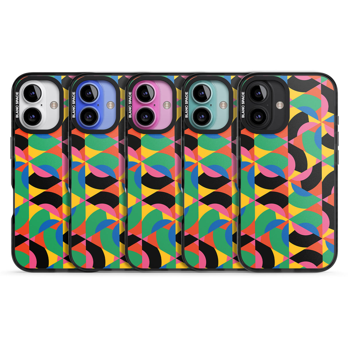 iPhone 16 Pro Max Abstract Carnival Black Impact Phone Case