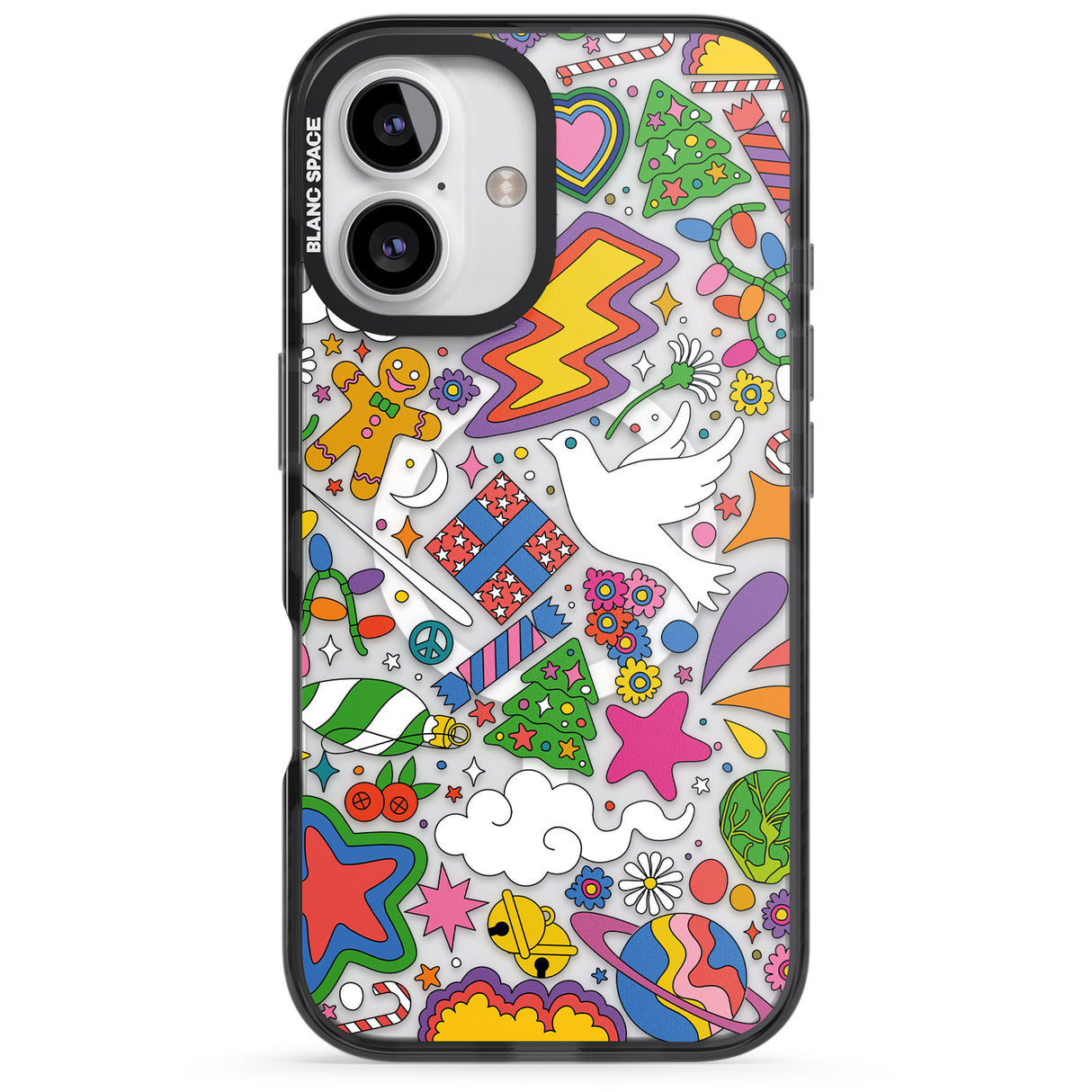 iPhone 16 Pro Max Whimsical Wonderland Black Impact Phone Case