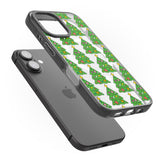 iPhone 16 Pro Max Christmas Tree Pattern (Clear) Black Impact Phone Case