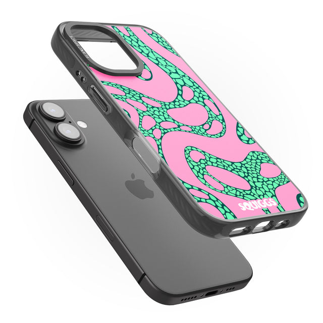 iPhone 16 Pro Max Alien Glow Black Impact Phone Case