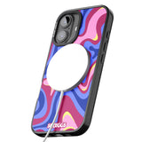 iPhone 16 Pro Max Blue Lava Black Impact Phone Case