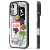 iPhone 16 Pro Max Peeled Sticker Mix Black Impact Phone Case