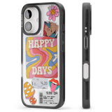 iPhone 16 Pro Max Groovy Trip Black Impact Phone Case