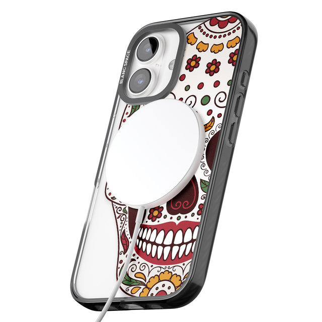 iPhone 16 Pro Max Autumn Sugar Skull Black Impact Phone Case