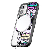 iPhone 16 Pro Max Violet Sugar Skull Black Impact Phone Case