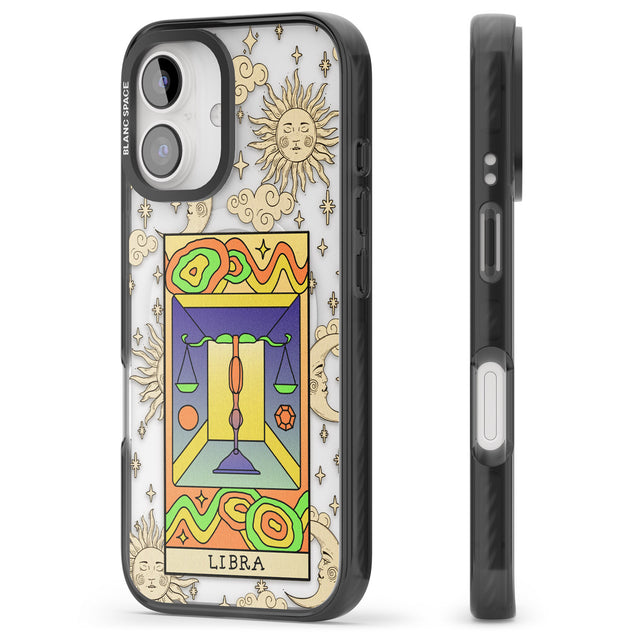 iPhone 16 Pro Max Celestial Zodiac - Libra Clear Impact Phone Case + Magsafe