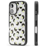 iPhone 16 Pro Max Maki Rolls Sushi Pattern Black Impact Phone Case