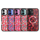 iPhone 16 Pro Max Lips Pattern Black Impact Phone Case