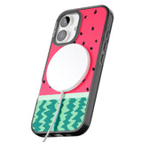 iPhone 16 Pro Max Full Watermelon Print Black Impact Phone Case