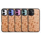 iPhone 16 Pro Max Wild West Pattern Black Impact Phone Case