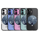 iPhone 16 Pro Max Scorpio Zodiac Transparent Design - Blue Black Impact Phone Case