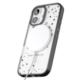 iPhone 16 Pro Max Sagittarius Emblem - Transparent Design Black Impact Phone Case