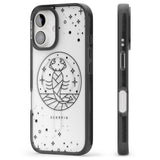 iPhone 16 Pro Max Scorpio Emblem - Transparent Design Black Impact Phone Case