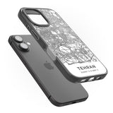 iPhone 16 Pro Max Map of Tehran, Iran Black Impact Phone Case