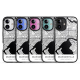 iPhone 16 Pro Max Map of Jacksonville, Florida Black Impact Phone Case