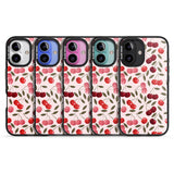 iPhone 16 Pro Max Fruity & Fun Patterns Cherries Black Impact Phone Case