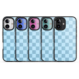 iPhone 16 Pro Max SKYBLUE CHECKERED Clear Impact Phone Case + Magsafe