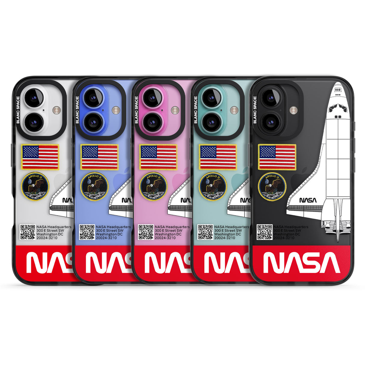 iPhone 16 Pro Max NASA Apollo 11 Black Impact Phone Case