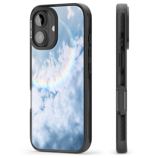 iPhone 16 Pro Max Rainbow Light Flare Photograph Black Impact Phone Case