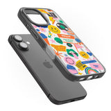 iPhone 16 Pro Max Nostalgic Stickers #1 Black Impact Phone Case