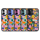 iPhone 16 Pro Max Nostalgic Stickers #1 Black Impact Phone Case