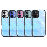 iPhone 16 Pro Max Iridescent Crystal Marble Black Impact Phone Case