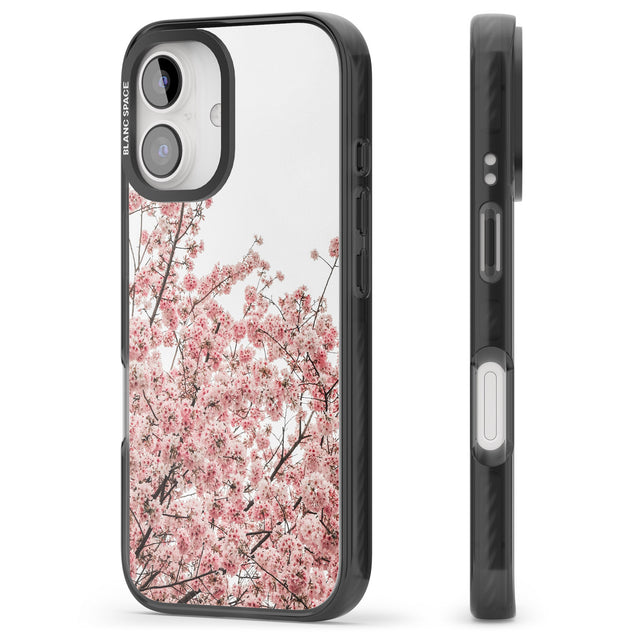 iPhone 16 Pro Max Cherry Blossoms - Real Floral Photographs Black Impact Phone Case