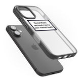 iPhone 16 Pro Max Social Media Quote Black Impact Phone Case