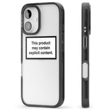 iPhone 16 Pro Max Contains Explicit Content Black Impact Phone Case