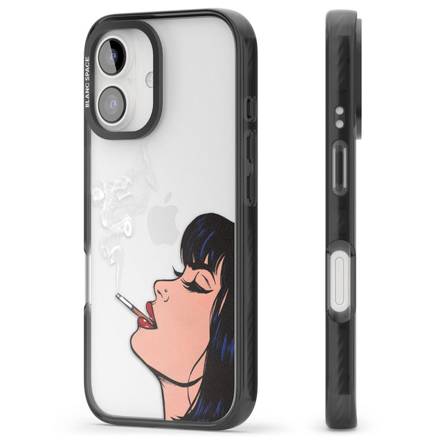 Stress Relief - Pop Art Black Impact Phone Case for iPhone 16, iPhone 16 Plus