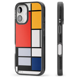 iPhone 16 Pro Max Piet Mondrian's Composition Black Impact Phone Case