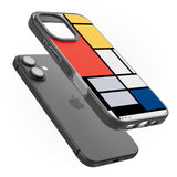 iPhone 16 Pro Max Piet Mondrian's Composition Black Impact Phone Case