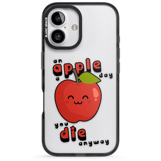 iPhone 16 An Apple a Day Clear Impact Phone Case