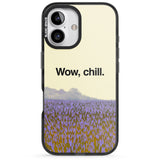 iPhone 16 Pro Max Wow, chill Black Impact Phone Case