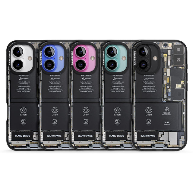 iPhone 16 Pro Max Circuit Board Black Impact Phone Case