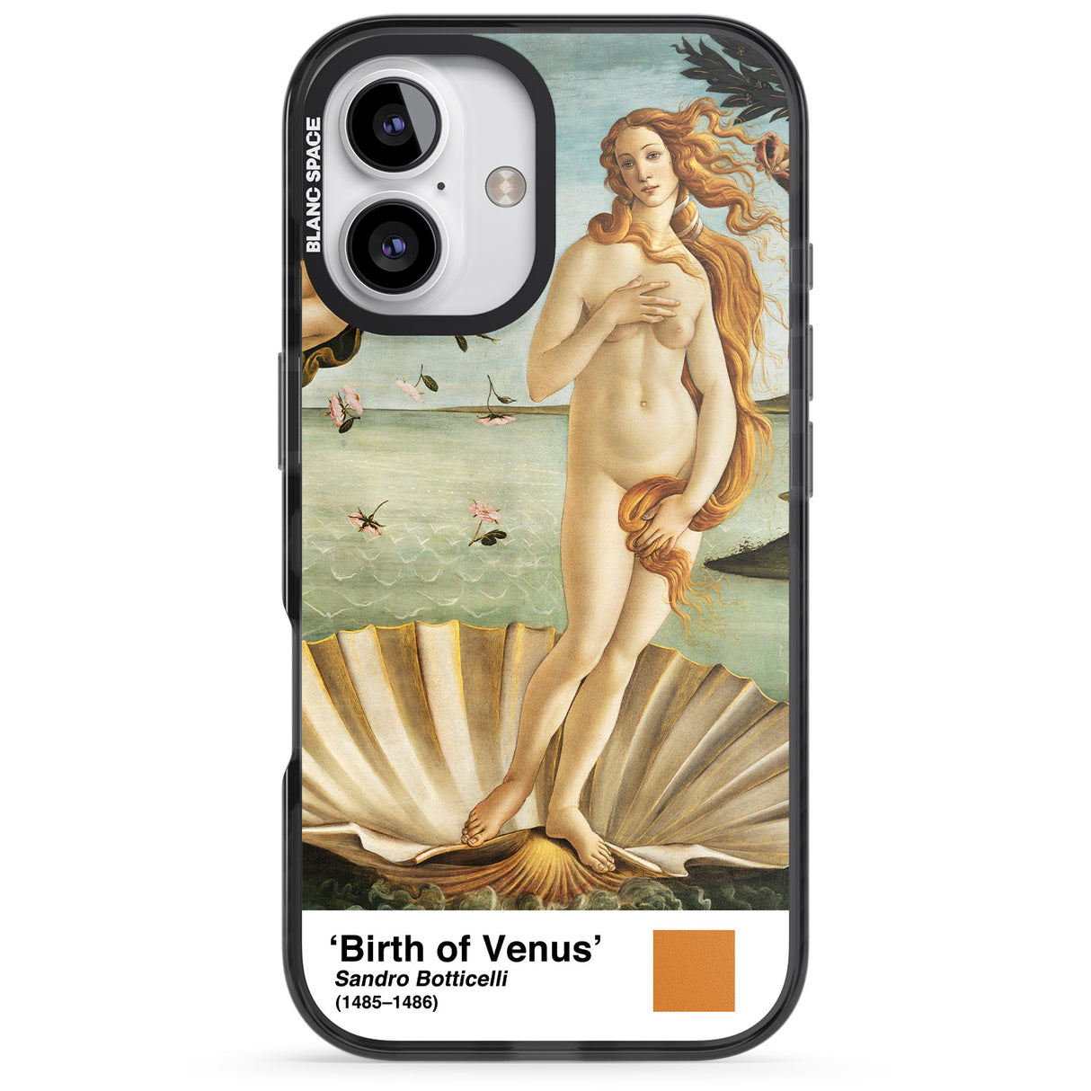 iPhone 16 Pro Max The Birth of Venus Black Impact Phone Case