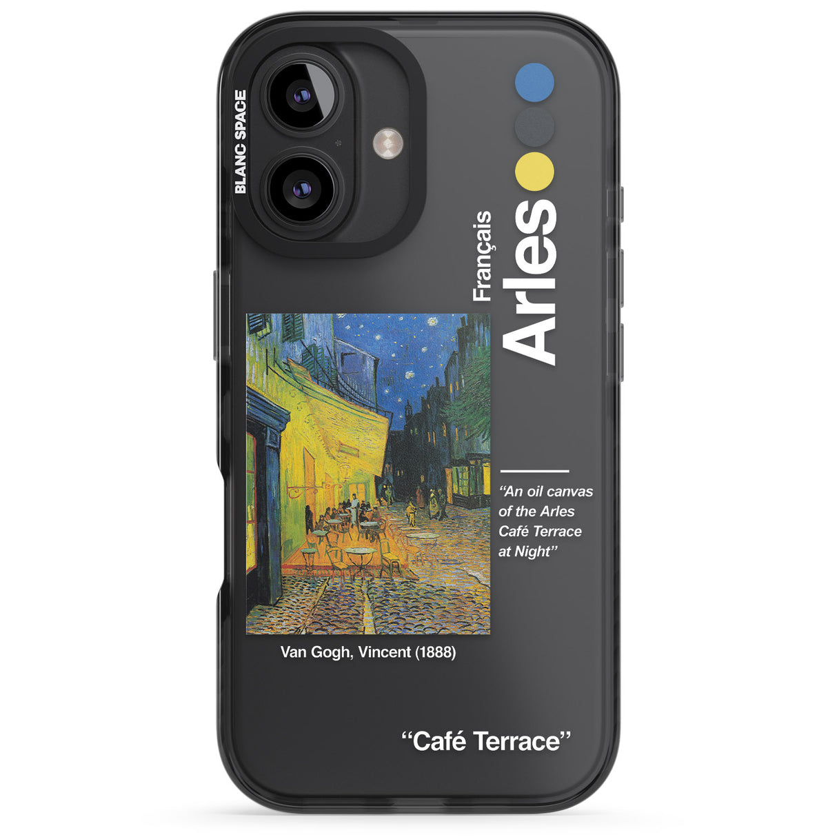 iPhone 16 Pro Max Cafe Terrace at Night Black Impact Phone Case