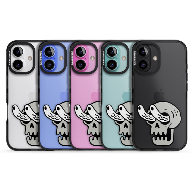 iPhone 16 Pro Max Skull Eyes Black Impact Phone Case