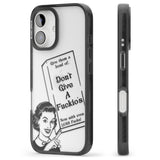 "Don't Give a F*ckio's" Cereal Black Impact Phone Case for iPhone 16, iPhone 16 Plus