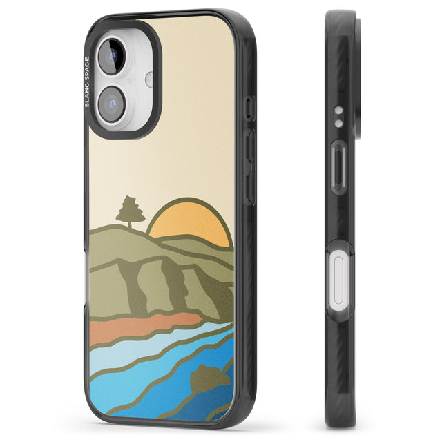 iPhone 16 Pro Max North Sunset Black Impact Phone Case