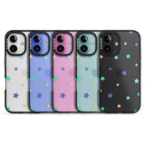 iPhone 16 Pro Max Pastel Stars Pattern Black Impact Phone Case