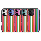 iPhone 16 Pro Max Vibrant Stripes Black Impact Phone Case