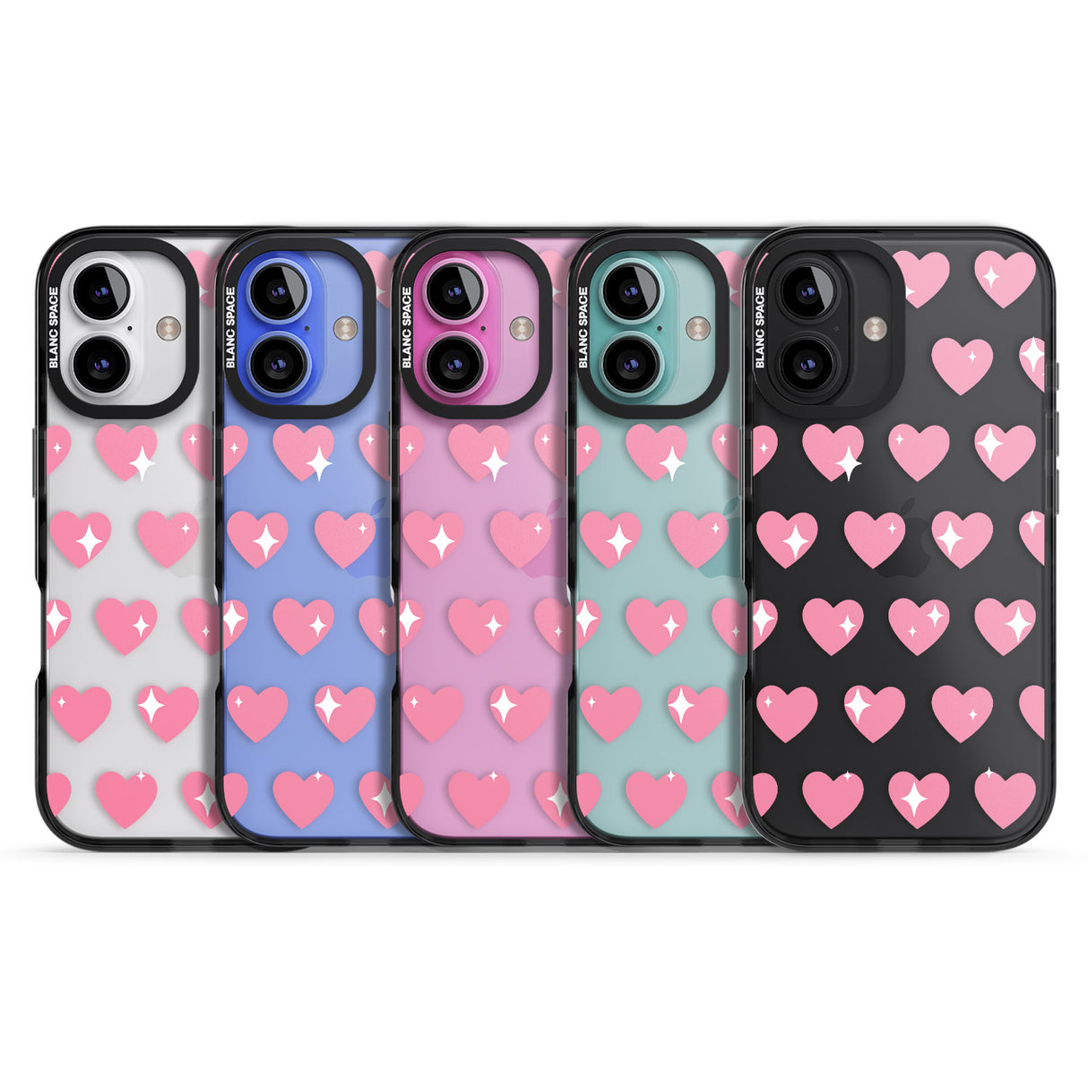 iPhone 16 Pro Max Sweet Hearts Black Impact Phone Case