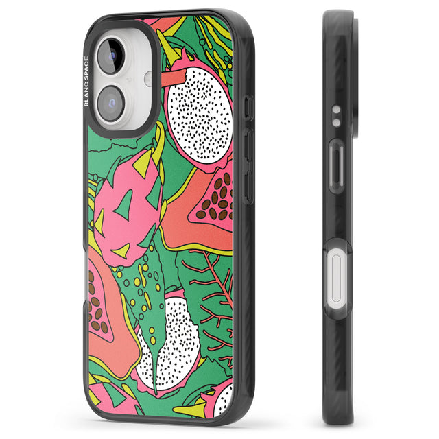 iPhone 16 Pro Max Psychedelic Salad Black Impact Phone Case