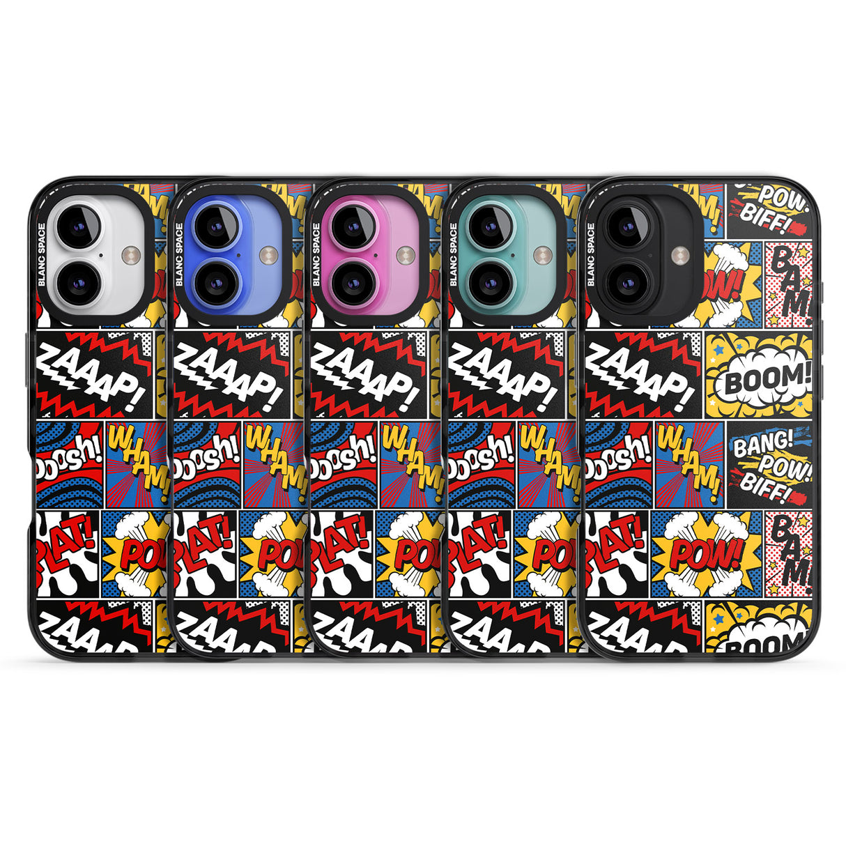 iPhone 16 Pro Max Onomatopoeia Black Impact Phone Case